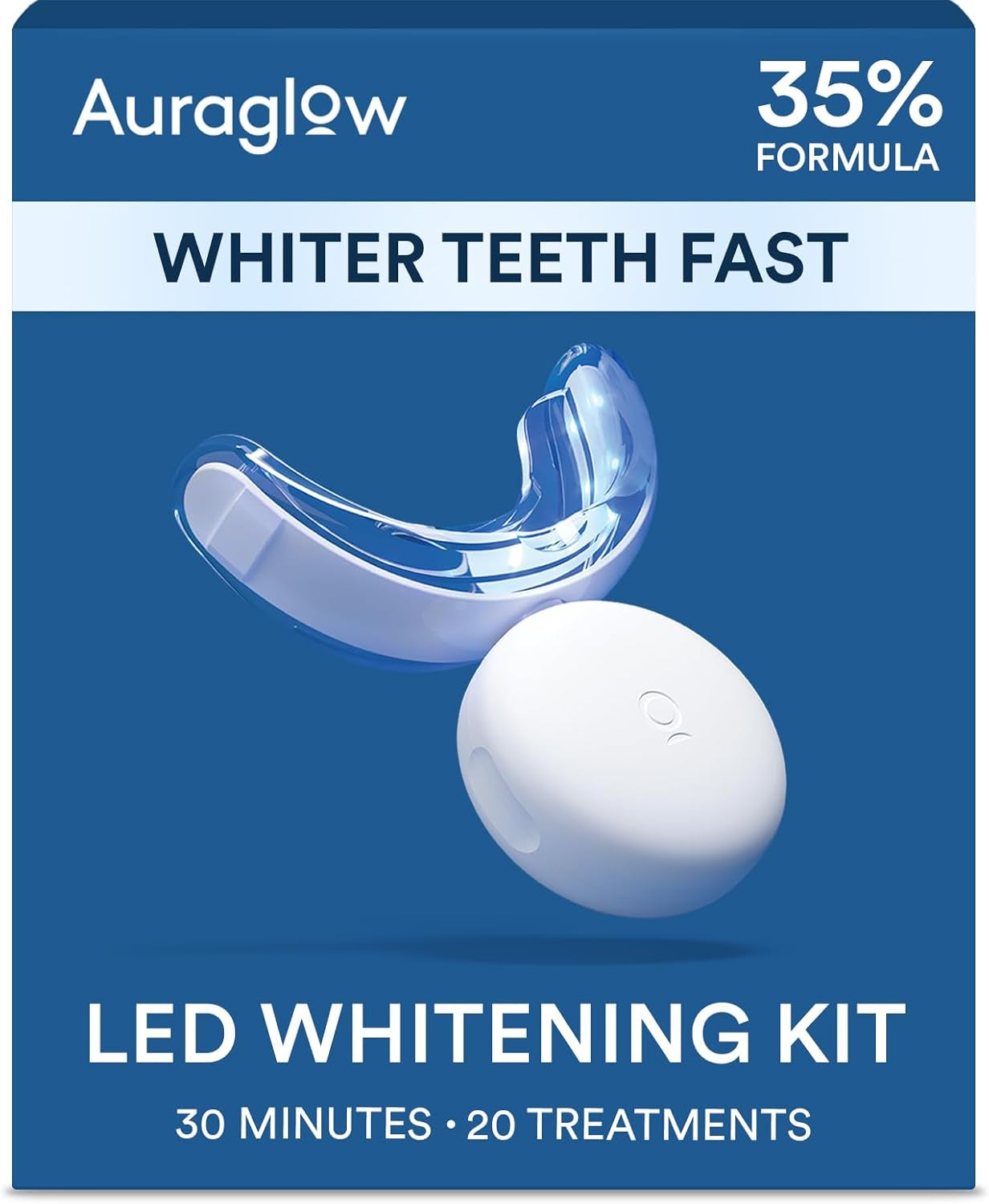 Transform Your Smile with Our Advanced Teeth Whitening Kit – LED Accelerator Light & 35% Carbamide Peroxide Gel for Up to 10 Shades Whiter in Just 7 Days!