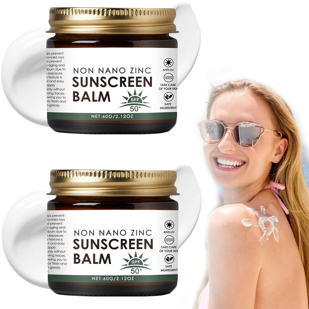 Experience Ultimate Skin Protection with Our Grass-Fed Beef Tallow Sunscreen - SPF 50 Non-Nano Zinc Oxide Formula (2PC)