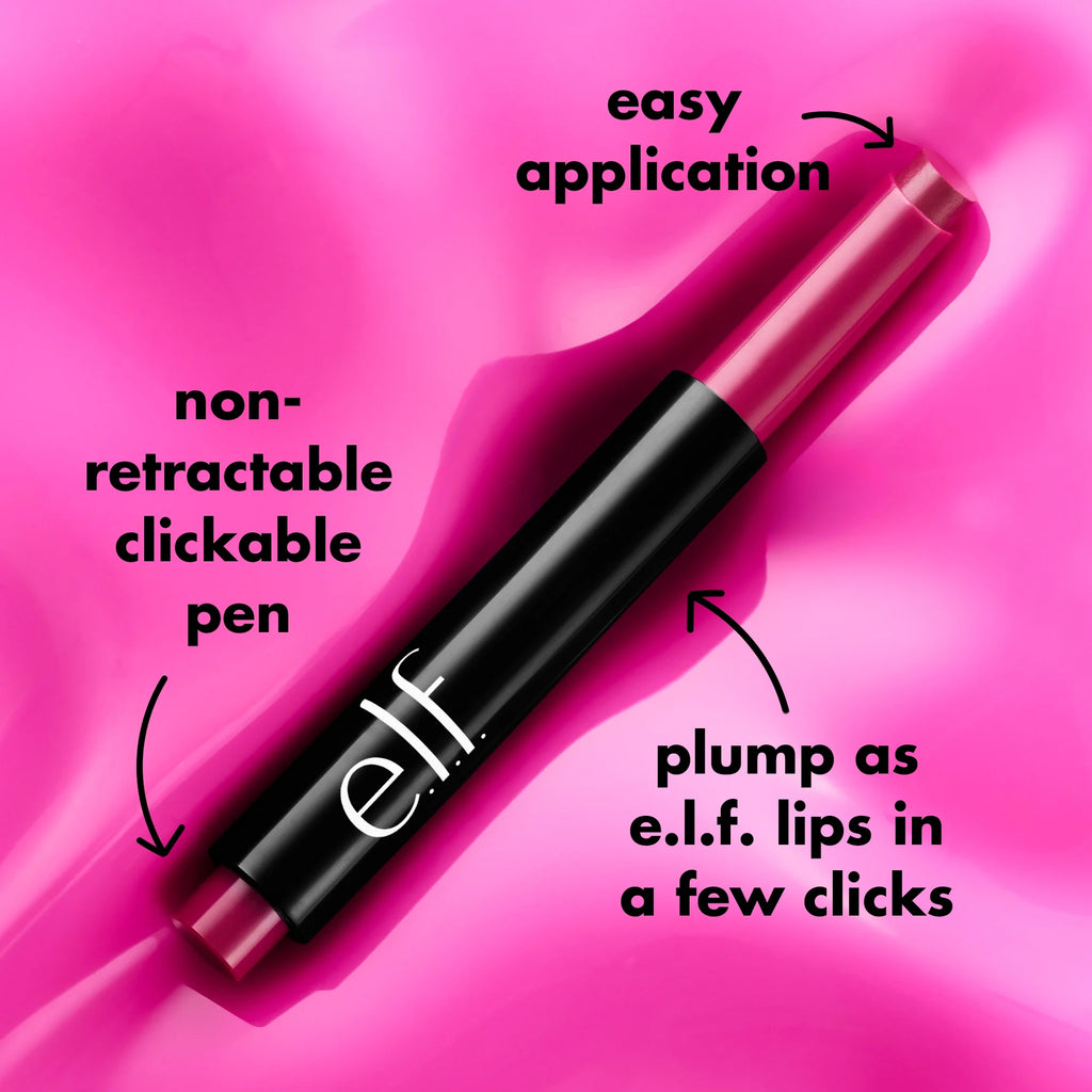 E.L.F. Pout Clout Lip Plumping Pen - Clear Shine & Hydration, 0.07 Oz