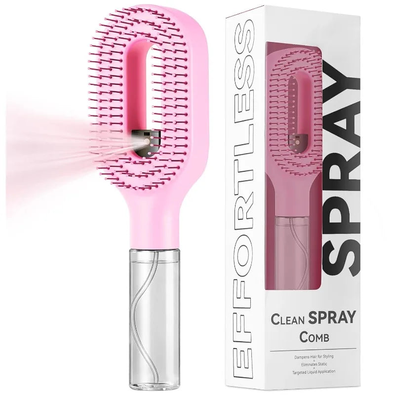Revolutionary 2-in-1 Hairbrush Sprayer: The Ultimate Multi-Functional Spray Bottle Comb for Effortless Styling and Detangling