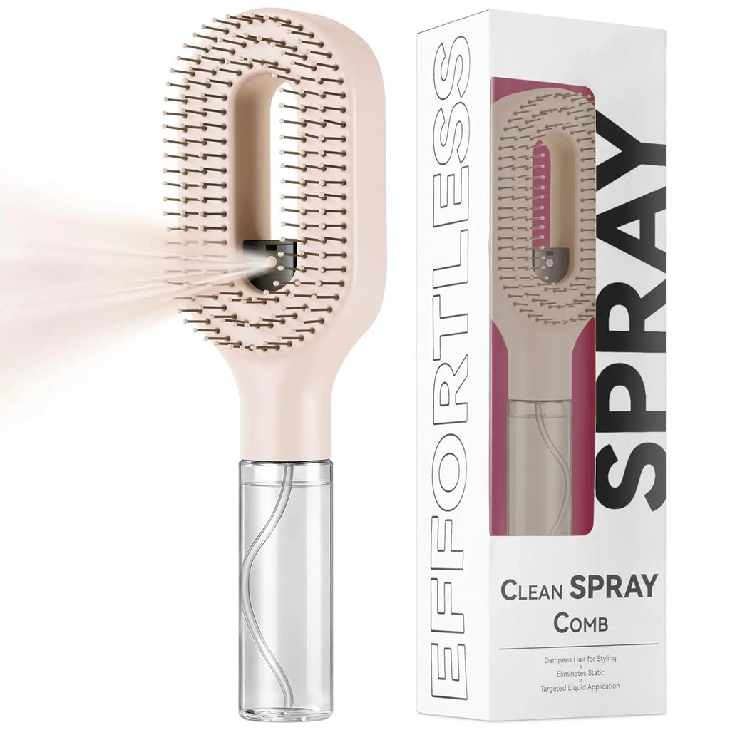 Revolutionary 2-in-1 Hairbrush Sprayer: The Ultimate Multi-Functional Spray Bottle Comb for Effortless Styling and Detangling