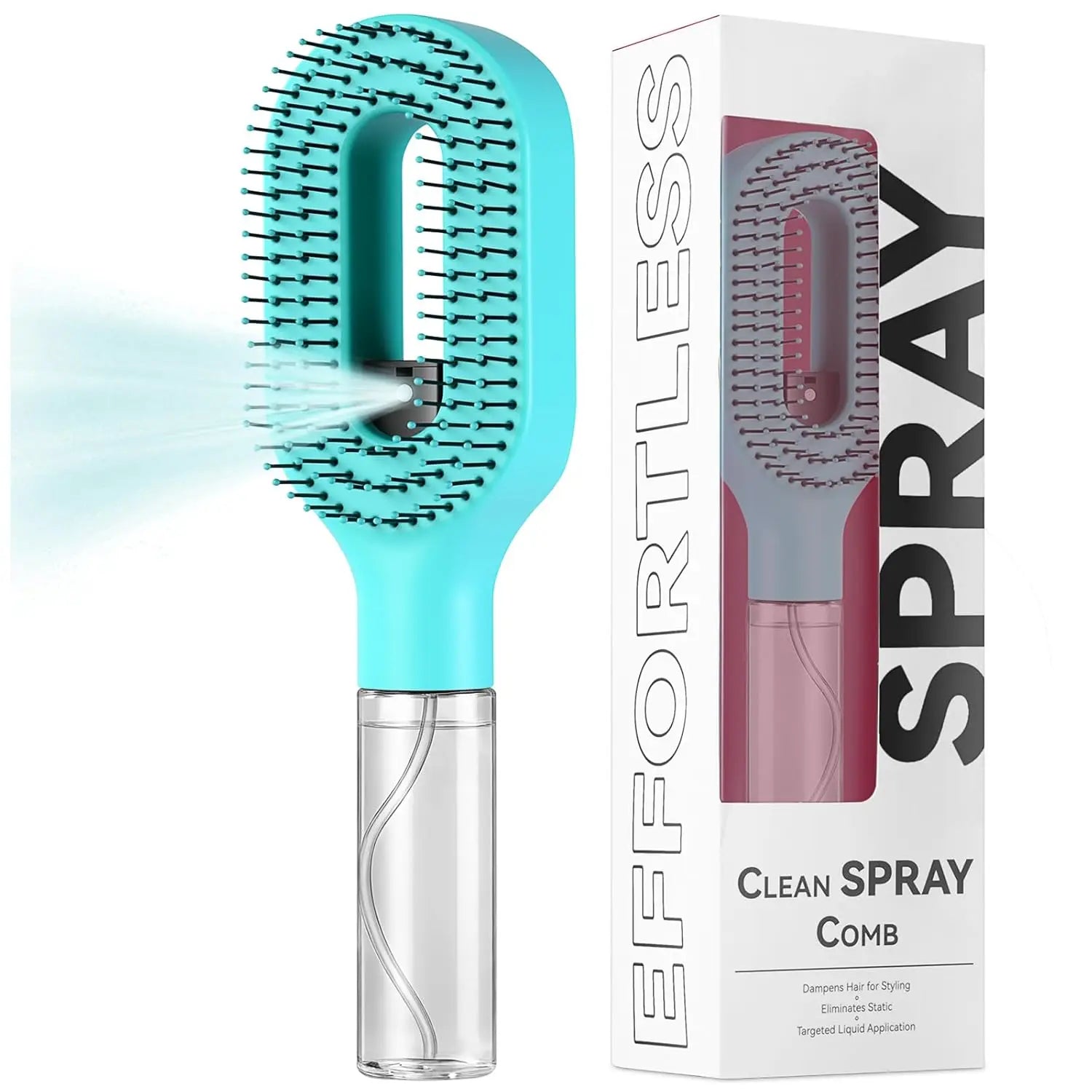 Revolutionary 2-in-1 Hairbrush Sprayer: The Ultimate Multi-Functional Spray Bottle Comb for Effortless Styling and Detangling