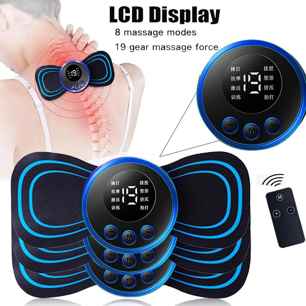 Experience Ultimate Relaxation with Our 8 Modes 19 Gears Electric Pulse Neck Massager – Perfect for Pain Relief in Neck, Back, and Body!
