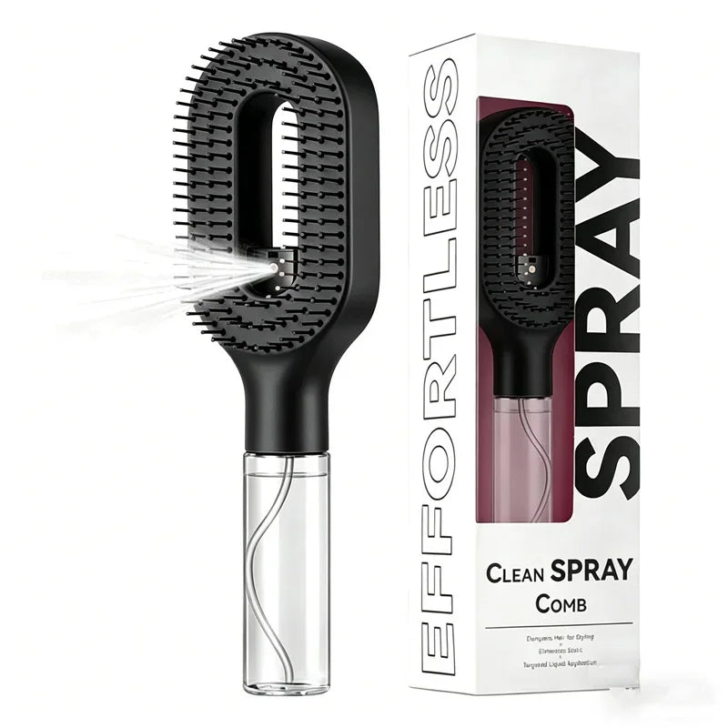 Revolutionary 2-in-1 Hairbrush Sprayer: The Ultimate Multi-Functional Spray Bottle Comb for Effortless Styling and Detangling
