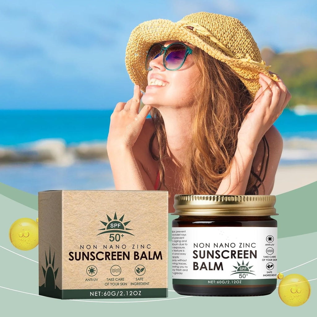 Experience Ultimate Skin Protection with Our Grass-Fed Beef Tallow Sunscreen - SPF 50 Non-Nano Zinc Oxide Formula (2PC)